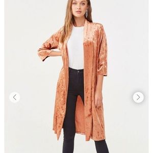 Forever 21 Crushed Velvet Kimono
